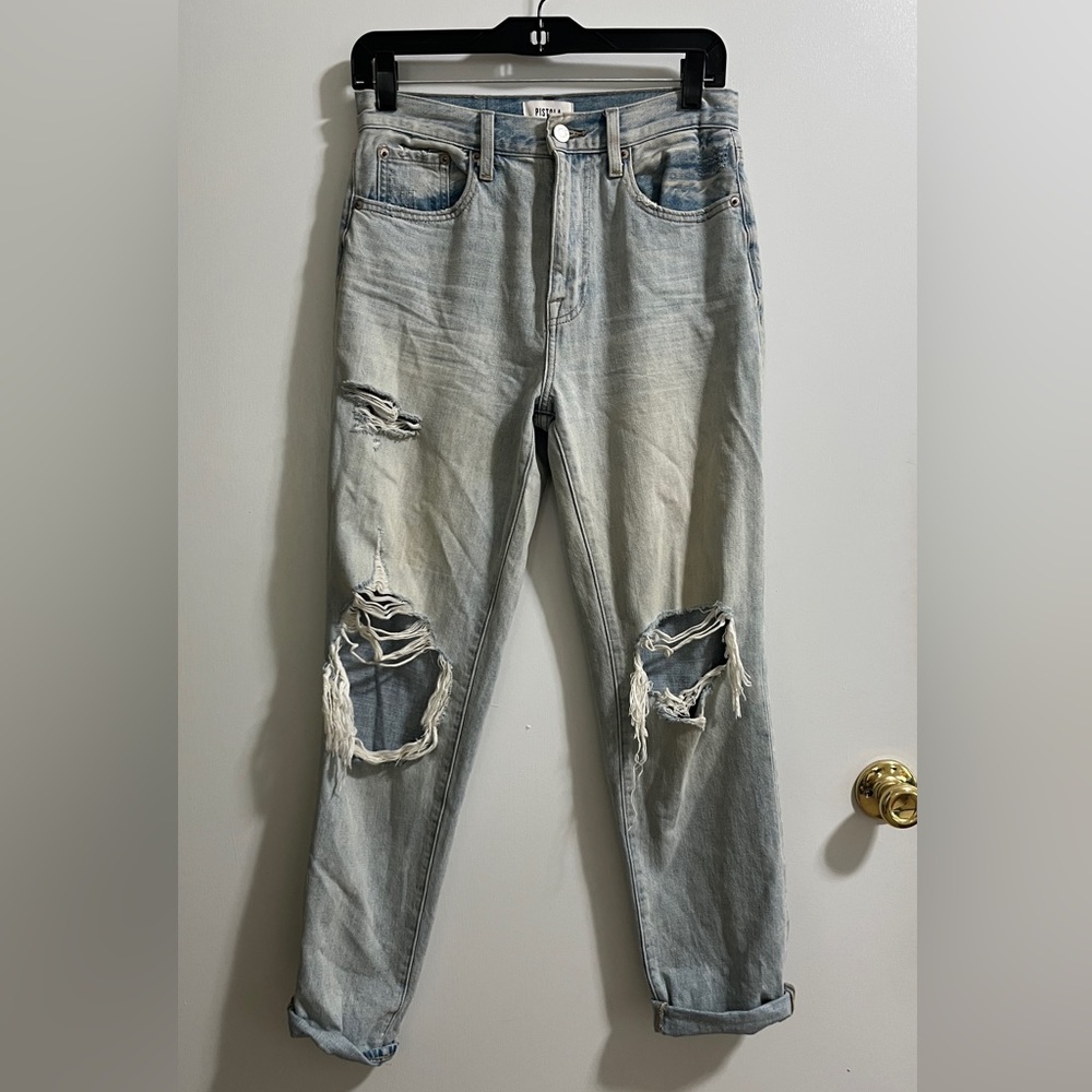 Pistola Presley high rise relaxed roller jeans.